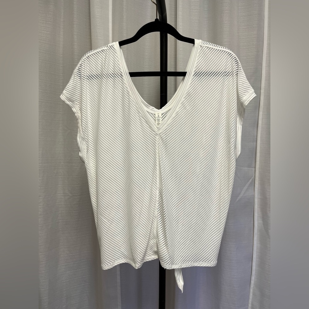 Lululemon Ahead By Miles Short Sleeve
White | size 10